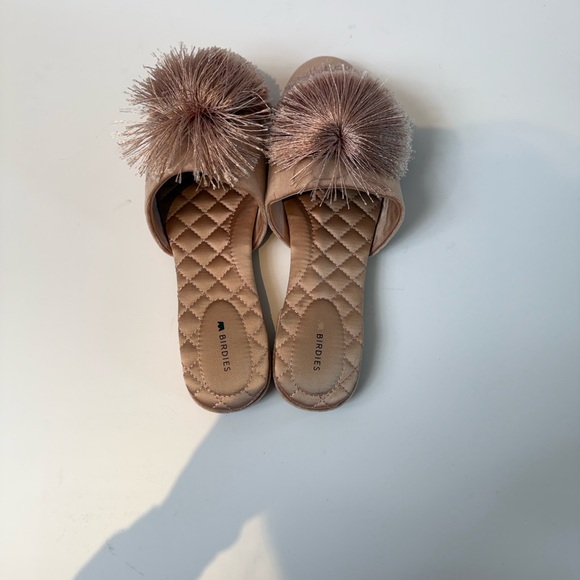 Birdies The Songbird Mule Pom Pom Slip-On Size 7.5 - Picture 3 of 6